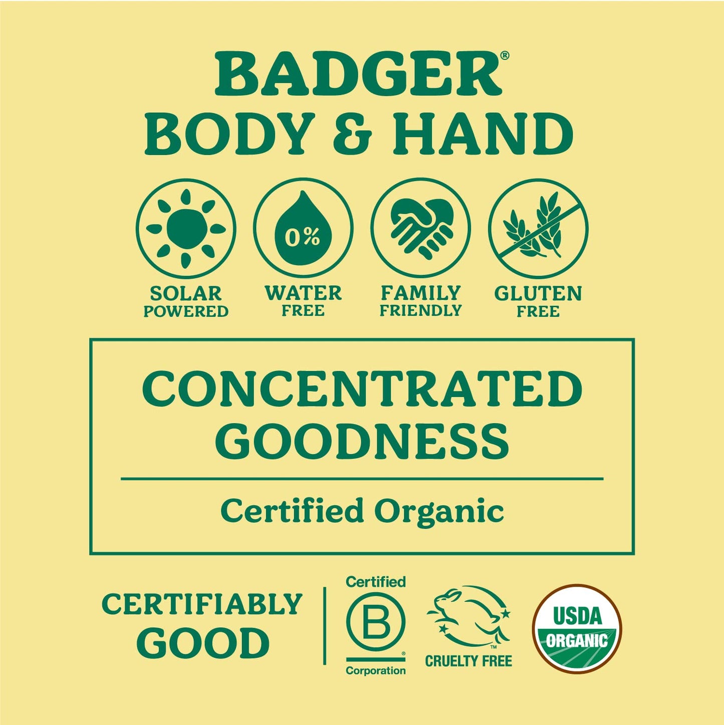 Badger Balm Unscented Hand Cream — 2 oz Tin, 2-Pack | 100% Organic Olive Oil & Beeswax
