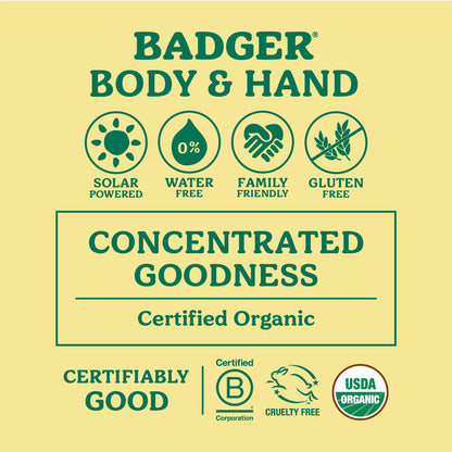 Badger Balm Unscented Hand Cream — 2 oz Tin, 2-Pack | 100% Organic Olive Oil & Beeswax