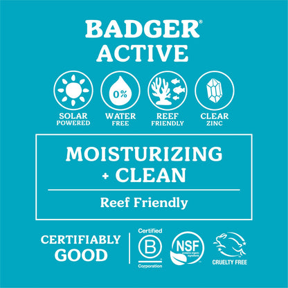 Badger Mineral Sunscreen Combo SPF 30 Cream + SPF 35 Face Stick – Reef Safe, Unscented, 2-Count