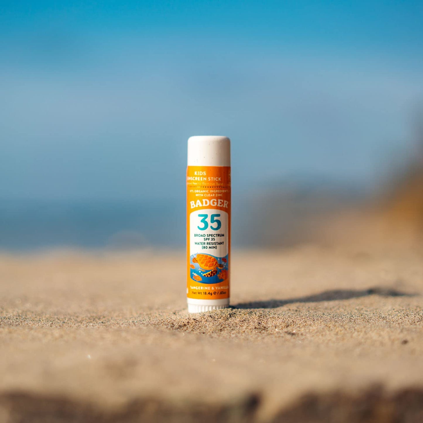 Badger Mineral Kids Sunscreen Face Stick SPF 35 | Travel Size, Reef Safe