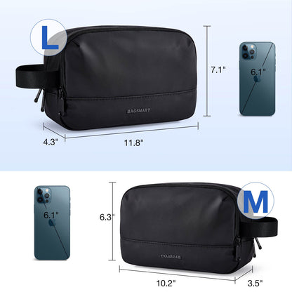 BAGSMART Large Toiletry Bag for Men – Water-Resistant Dopp Kit, Hanging Travel Organizer, Black