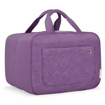 BAGSMART Toiletry Bag – Medium Purple Travel Organizer with Hanging Hook