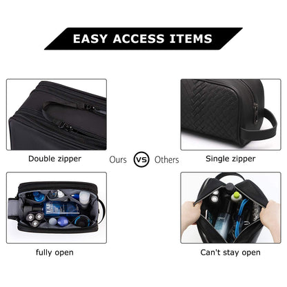 BAGSMART Toiletry Bag for Men - Large, Water-Resistant Travel Dopp Kit & Organizer