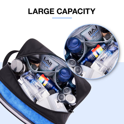 BAGSMART Large Toiletry Bag for Men – Water-Resistant Dopp Kit, Hanging Travel Organizer, Black