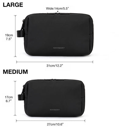 BAGSMART Toiletry Bag for Men - Large, Water-Resistant Travel Dopp Kit & Organizer