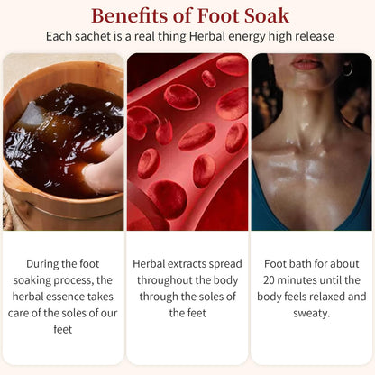 Baihuatang Herbal Foot Soak – 12-Herb Mugwort & Wormwood Bath Bag, 400g