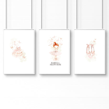 Ballet Dancer Wall Art | Set of 3 wall art prints