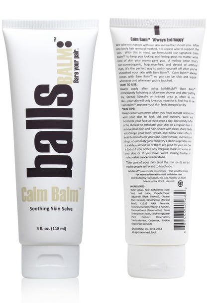 BallsBALM The Bare Pair King Kombo: Body Hair Management System with Exfoliating Glove