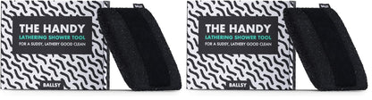 Ballsy Handy Shower Tool – Exfoliating Sponge for Extra Suds (Pack of 2)