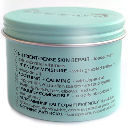 BALM OF GILEAD Foot Cream with Tea Tree & Eucalyptus – Intensive Moisturizing for Dry Feet
