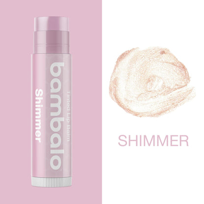 Bambalo Tinted Lip Balm Shimmer 4-Pack | Hydrating Natural Lip Care – USA Made