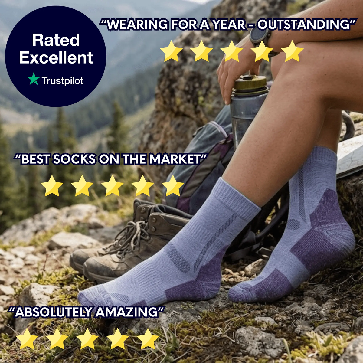 Bamboo Walking and Hiking Socks