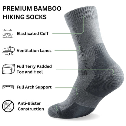 Bamboo Walking and Hiking Socks