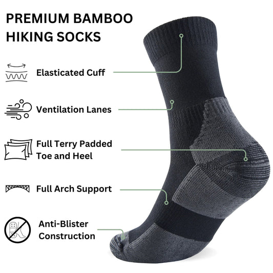 Bamboo Walking and Hiking Socks
