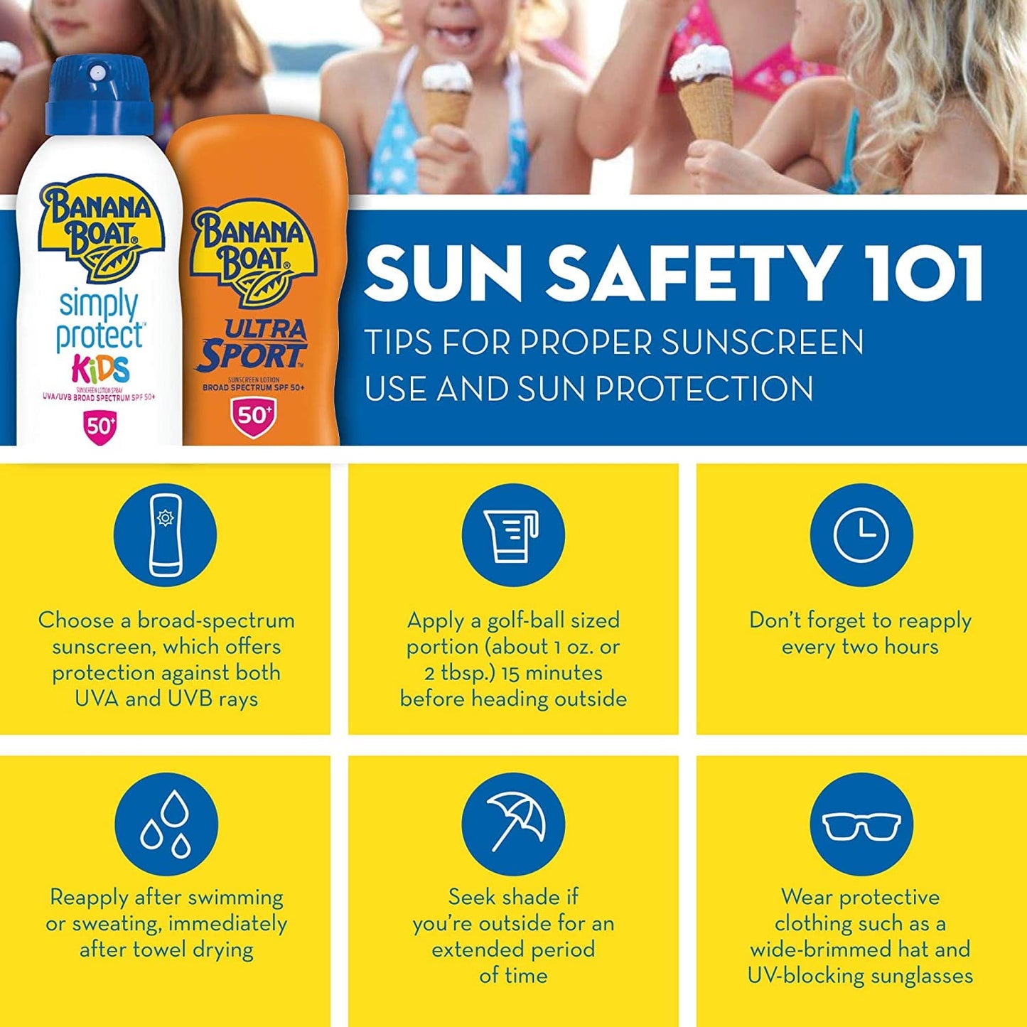 Banana Boat SPF100 Kids Max Protect & Play Lotion – 4 oz x 3 Pack | Broad Spectrum, Water-Resistant 80 Min