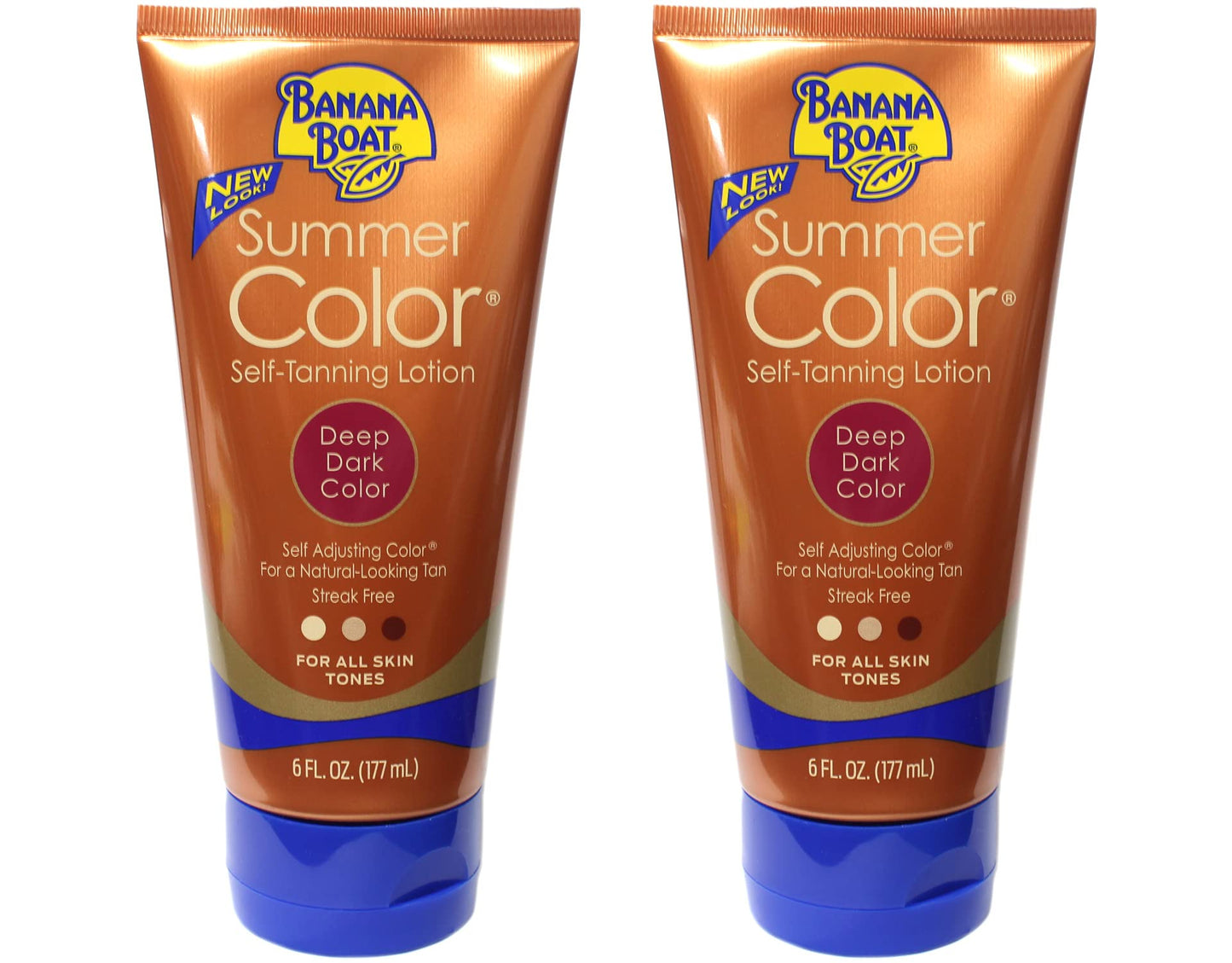 Banana Boat Summer Color Self-Tanning Lotion – Deep Dark (2 x 6 oz)