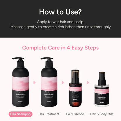 BANANAL Korean Rosemary Shampoo — Sulfate, Silicone & Paraben-Free Scalp Care (500ml / 13.5fl oz)