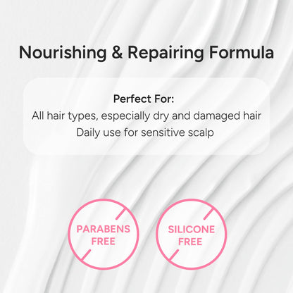 BANANAL Korean Hair Repair Shampoo – Strengthen Damaged Hair with Hydrolyzed Proteins, Ceramide & Jojoba Oil