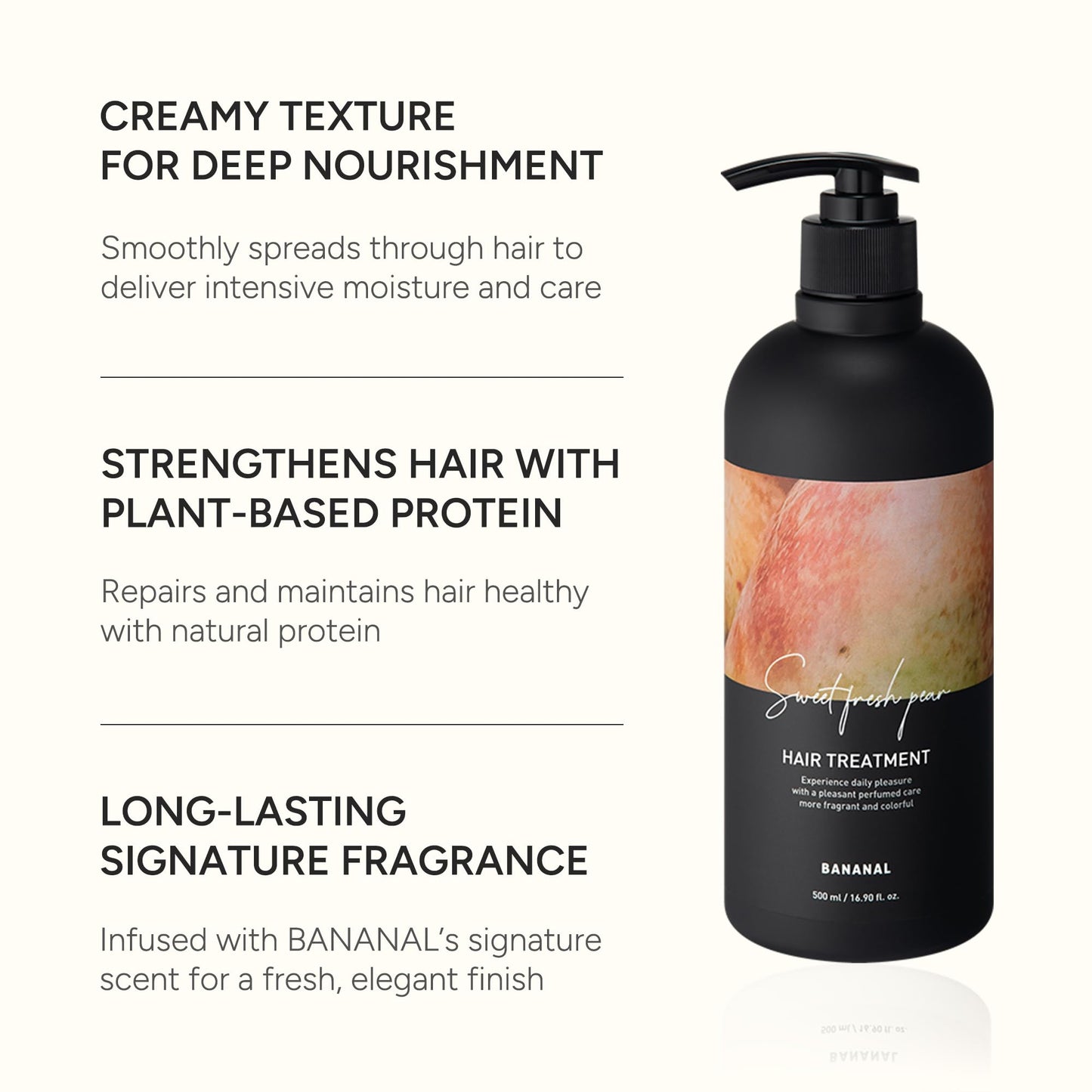 BANANAL Korean Hair Treatment Conditioner - Protein & Moisture for Damaged Hair
