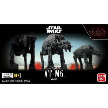 Bandai Hobby Star Wars AT-M6 Vehicle Model Kit (012) | No Glue, Easy Color Recreation