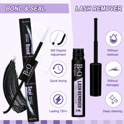 B&Qaugen Manga Lash Clusters Kit SalonSpike 05 – 10-18mm Mixed Fluffy 120pcs DIY Lash Extensions