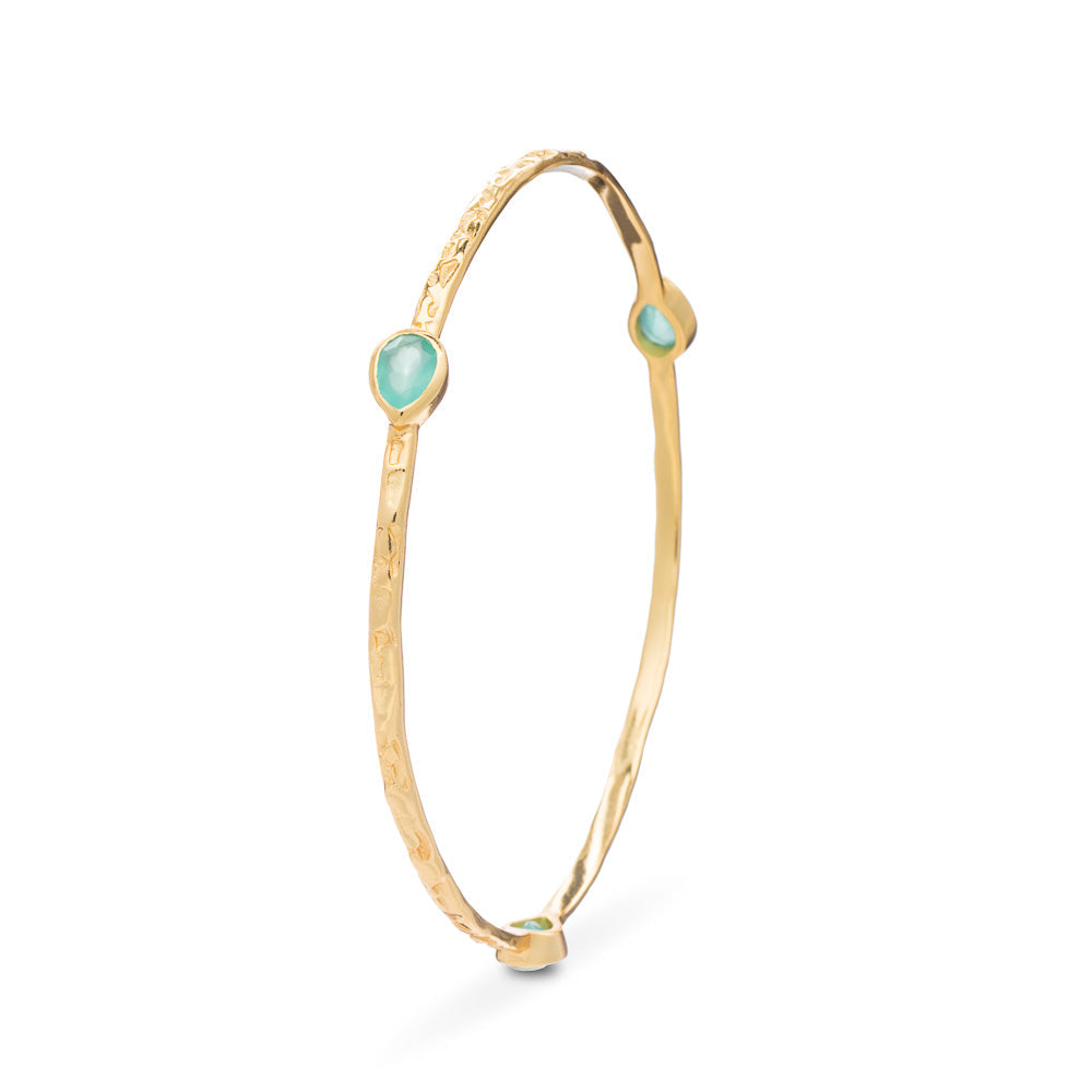 Simi Three Stone Stacking Bangle Pariba Onyx