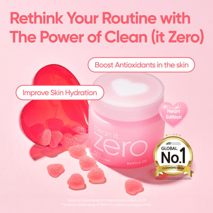 BANILA CO Clean It Zero Original Heart Edition Cleansing Balm – Vegan, Acerola Berry & Vitamin C (180ml)