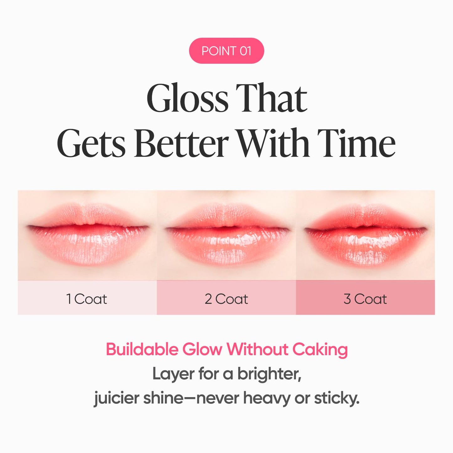 BANILA CO Dew Glow Tint PK01 Pink Guava – Hydrating Lip Tint with Dewy Shine (3.8g)