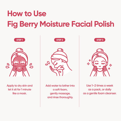 BANILA CO Clean It Zero Fig Berry Moisture Facial Wash – Vegan Gentle Exfoliating Cleanser (180g)