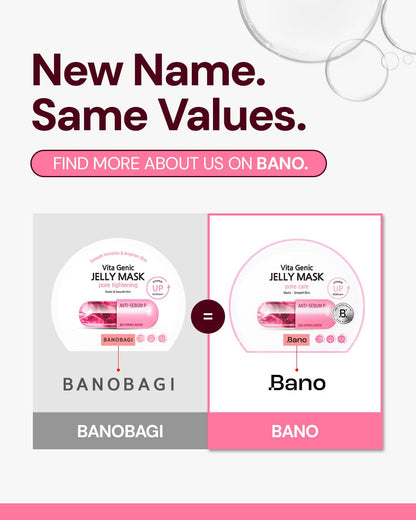 Bano Vita Genic Jelly Face Pore Care Mask – Hydrating Fragrance-Free Sheet Mask for Sensitive Skin