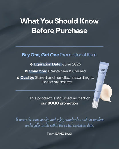 Banobagi PDRN Eye Cream – Hydrating, Fragrance-Free Under-Eye Care | BANOBAGI