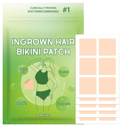 Bapbalolo Ingrown Hair Patch — 30 Patches for Bikini Area, Gentle Non-Irritating Formula