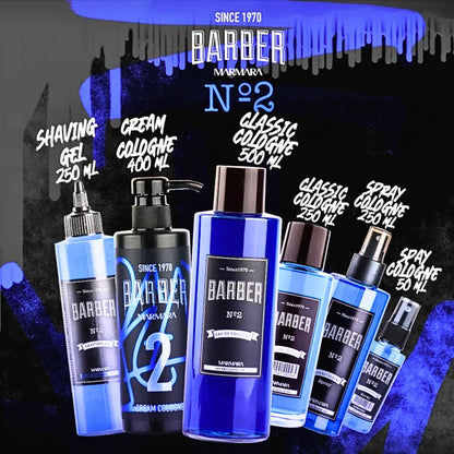 Marmara Barber Cologne No.2 Series – 50ml Bottle for Barbers & Traditional Shaving Fans