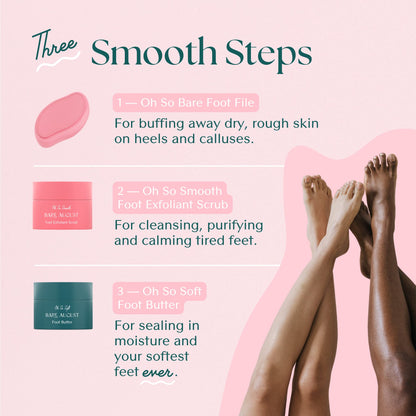 Bare August Foot Scrub – Pure & Natural Exfoliating Treatment for Soft Feet