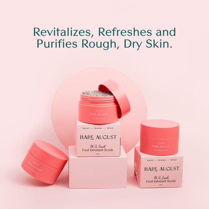Bare August Foot Scrub – Pure & Natural Exfoliating Treatment for Soft Feet