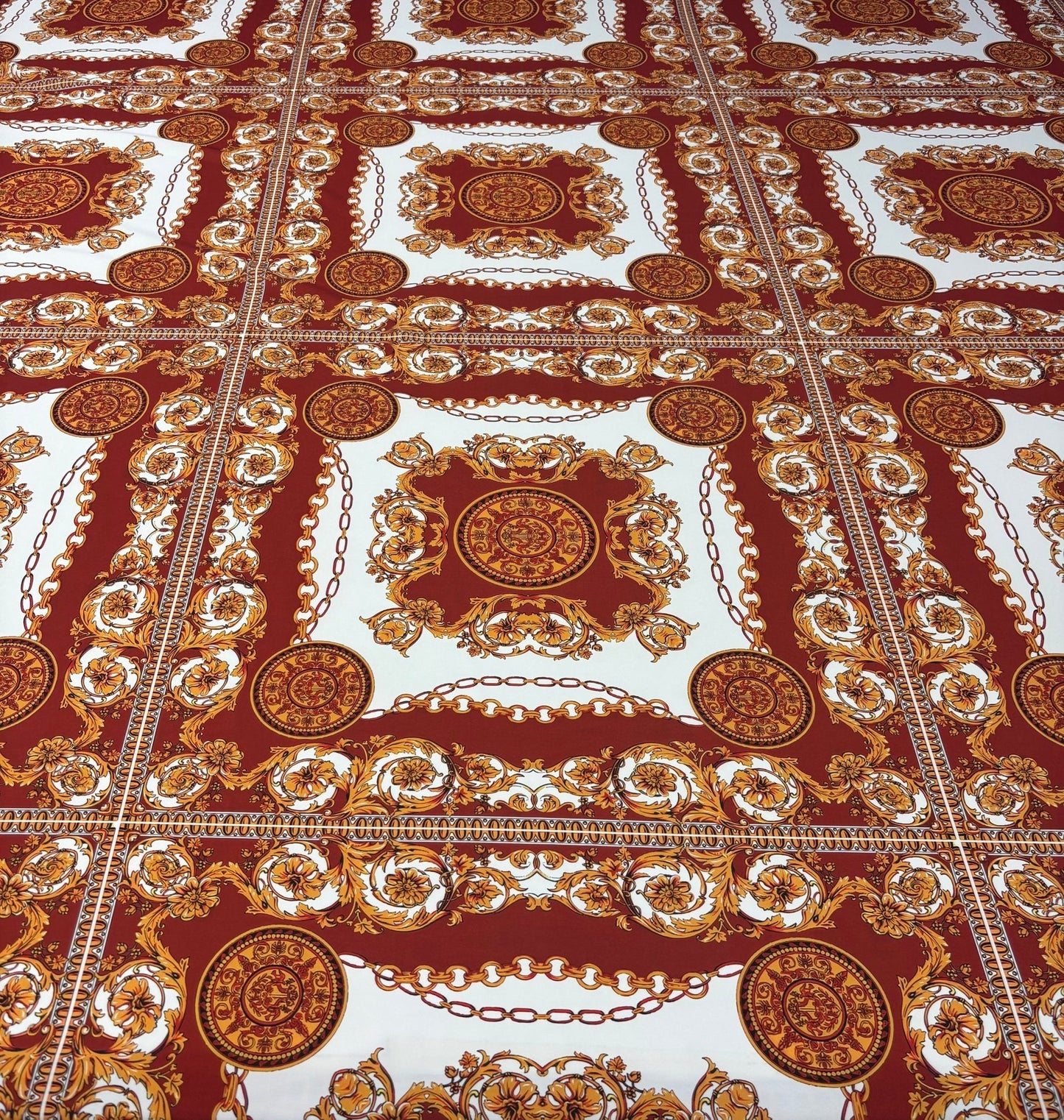 Vintage Baroque Pattern Fabric By Metre