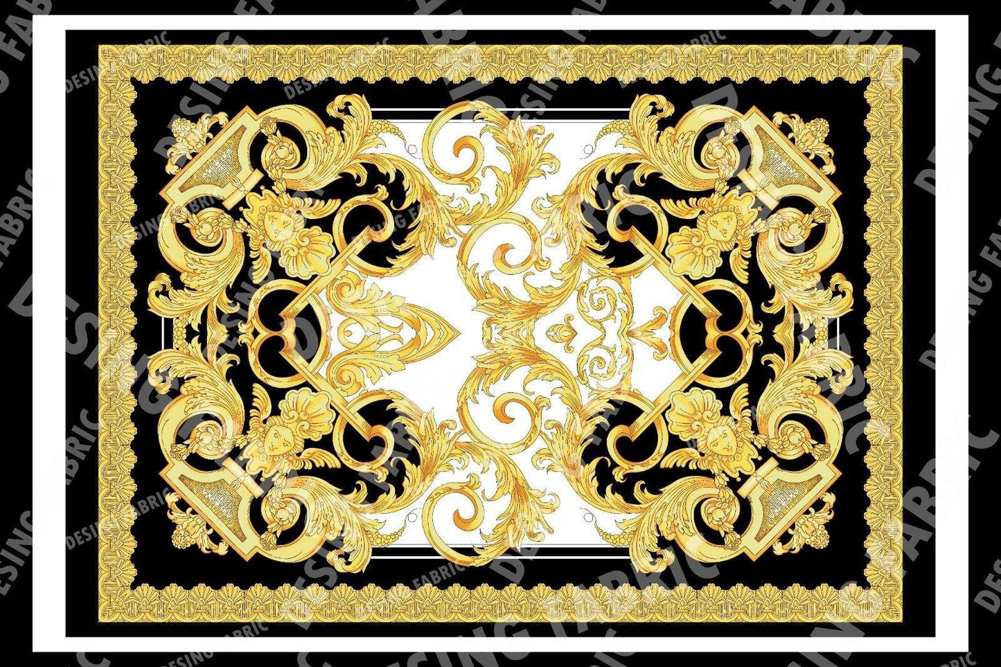 Baroque Silky Crepe Fabric by the Metre