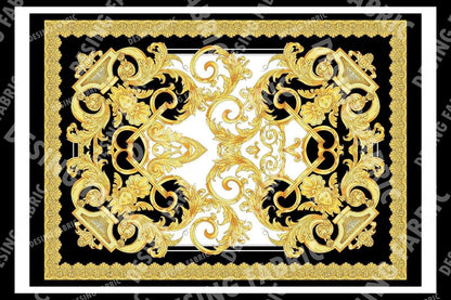 Baroque Silky Crepe Fabric by the Metre