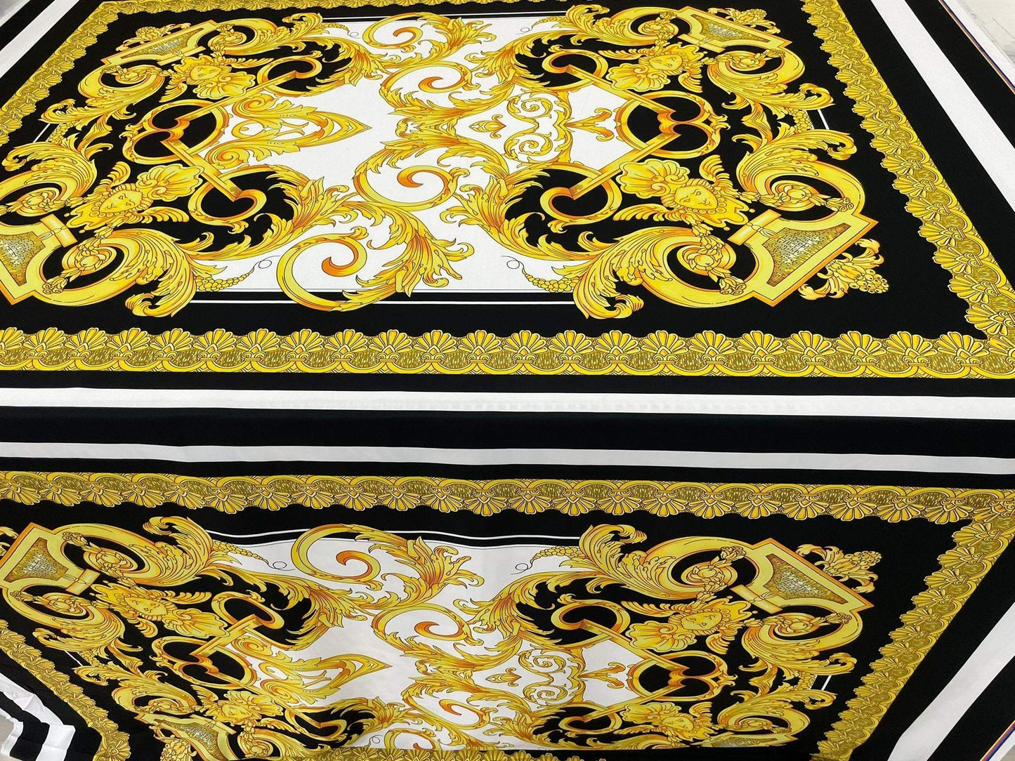 Baroque Silky Crepe Fabric by the Metre