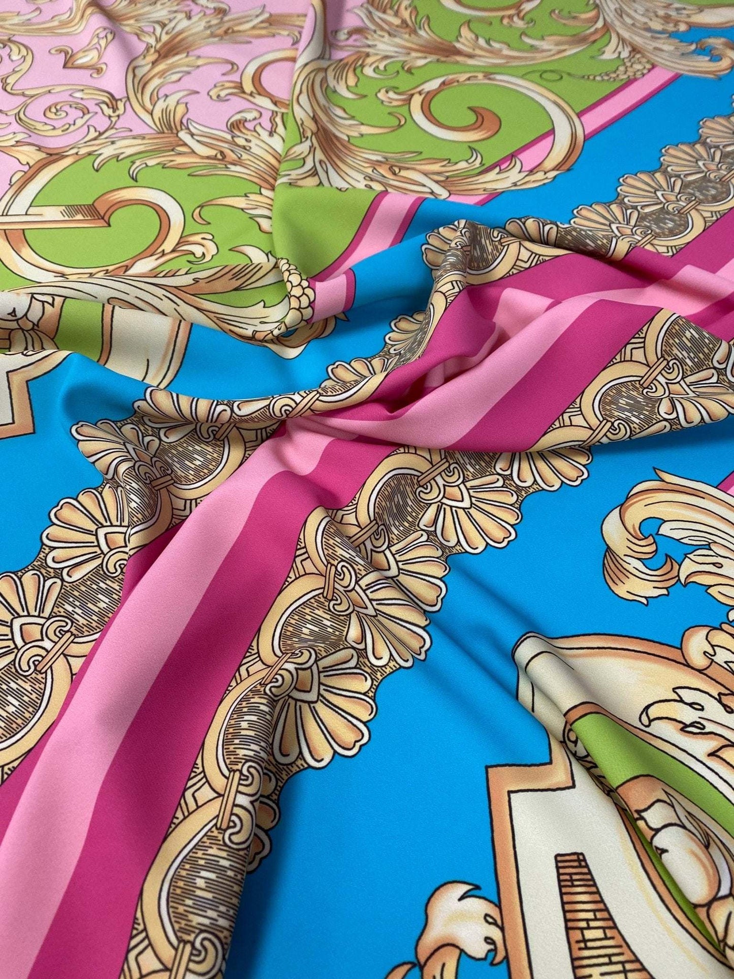 Baroque Pink Fabric by the Metre
