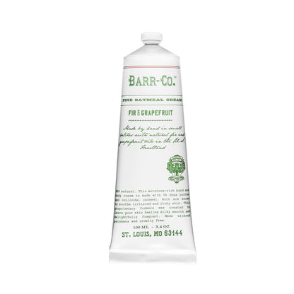 BARR-CO Fir & Grapefruit Hand & Body Cream – Woody Citrus Scent, 3.4 oz