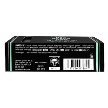 Barrel & Oak Exfoliating Bar Soap for Men – Black Oak 3-Pack | Kaolin Clay & Charcoal
