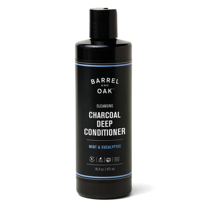 Barrel & Oak Gentlemen's Hardware Charcoal Deep Conditioner | Detoxifying, Moisturizing, Vegan Mint 16 oz