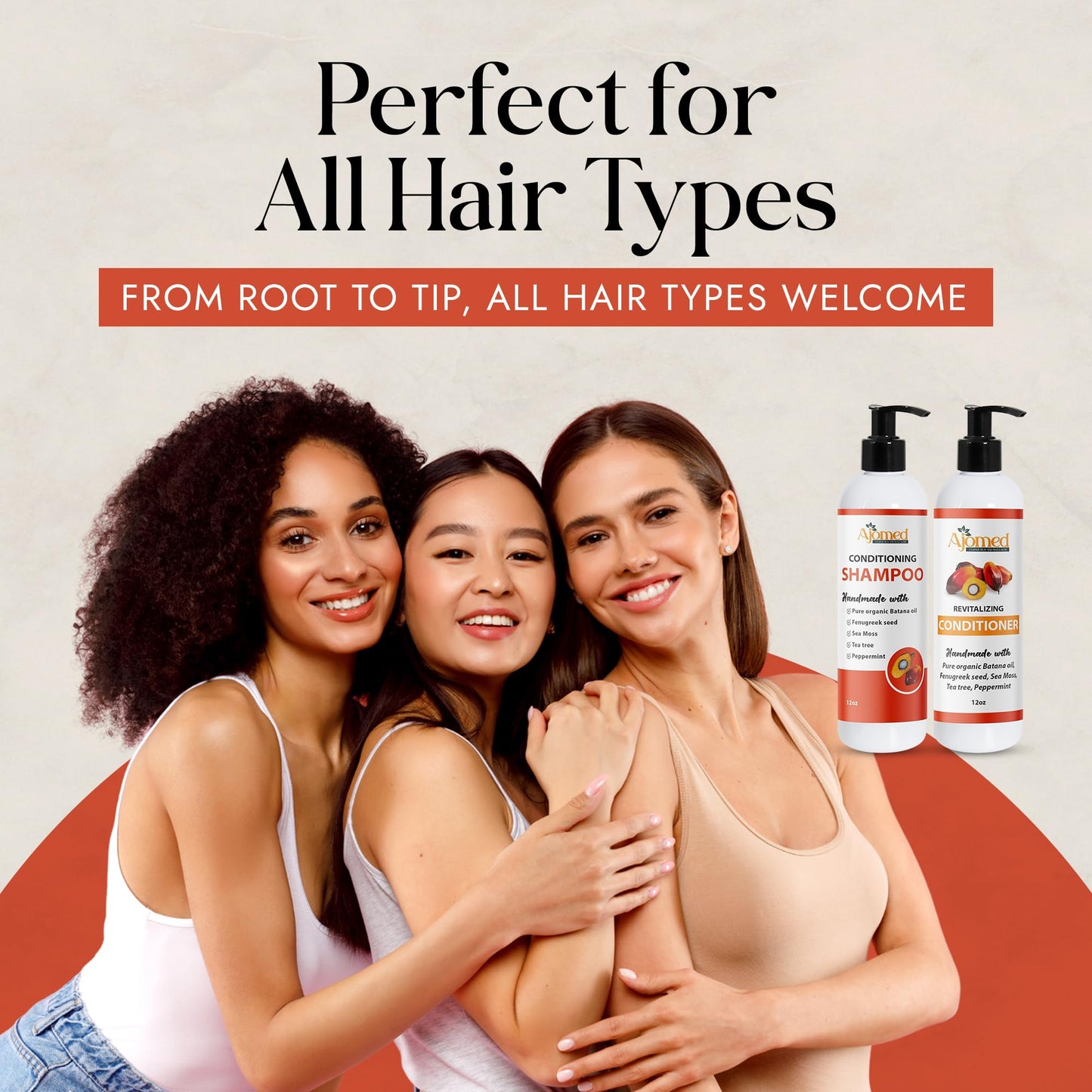 Handmade Batana Oil Shampoo with Sea Moss, Fenugreek & Rosemary | Sulfate-Free & Paraben-Free