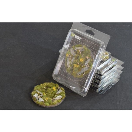 Gamers Grass Battle Ready Bases - Highland Round 100mm (x1)