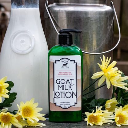 Bates Family Farm Goat Milk Lotion with Peppermint – 8 oz Shea Butter & Essential Oils