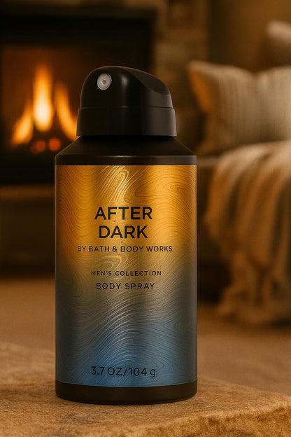 Bath & Body Works After Dark Body Spray for Men – Amber & Smooth Suede, 3.7 oz