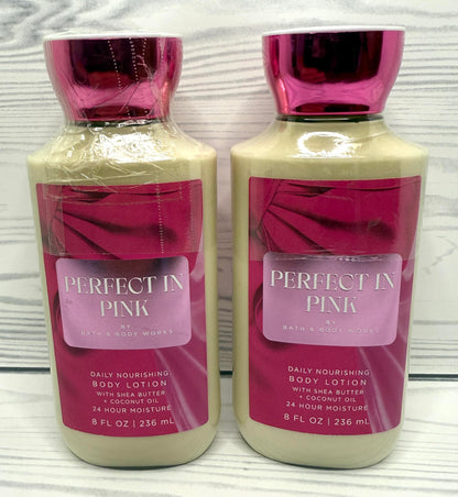 Bath & Body Works Body Perfect in Pink Lotion – 8-Ounce Two-Pack