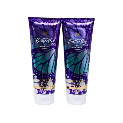 Bath & Body Works Butterfly Ultimate Hydration Gift Set – 2x8oz with Blue Bow