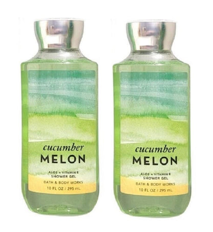 Bath & Body Works Cucumber Melon Shower Gel Gift Set – 2 x 10 oz